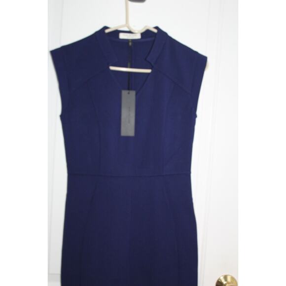 Halston Heritage Sleeveless Astral Blue Dress Size Women's 4 - Picture 2 of 8